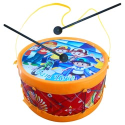 Kids Music Drums Toy with Dual Sticks-color,print may vary