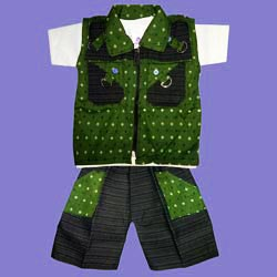 Boy Kid Coat Model set Dress(Olive Green-Upto 6months)