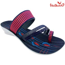 Walkaroo Ladies Casual Slippers(Art No:WL7363-BLUE/PINK)