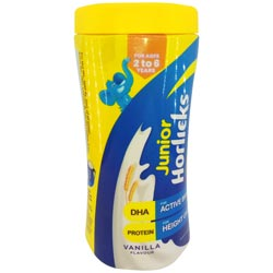 JUNIOR Horlicks for Active Brain,Height gain for 2-6 Years-Vanilla/1Kg Jar