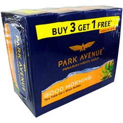 BUY 3 GET 1 FREE Park Avenue Good Morning Premium Men's Soap(4*125gm=500gm)