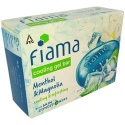 Fiama Cooling Gel Bar Menthol & Magnolia with Skin Conditioners-75gm