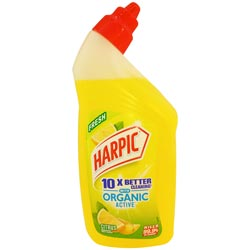 Fresh Harpic Toilet Cleaner 10X Better Cleaning Organic Active-Citrus flavour-50