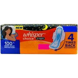 New Whisper Choice Night 4 times Back Coverage,100% Stain Protection-XXL/317mm