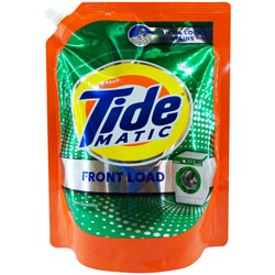 Tide Matic Liquid Detergent Front Load Lift & Lock Stains-850ml Pouch