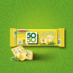 Britannia 50 50 Maska Chaska Chrunchy & Delicious Biscuits-Pack