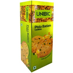 Unibic Pista Badam Cookies Now 25% Bigger-150gm Carton