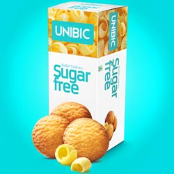 Unibic Sugar Free Butter Cookies-75gm Carton