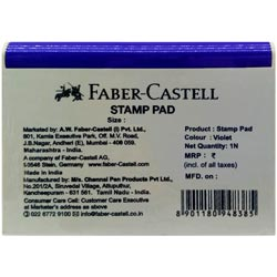 FABER CASTELL Stamp Pad Violet Color for School,College,Office etc