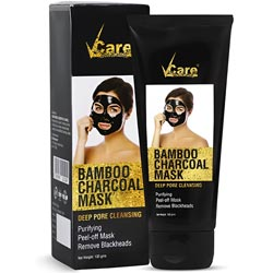 Vcare Bamboo Charcoal Mask Deep Pore Cleansing Remove Blackheads-100gm
