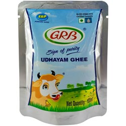 GRB Udhayam Ghee,sign of purity AGMARK Ghee-100ml Pouch