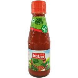Kissan Chilli Tomatoes Sauce with 100% Real Tomatoes-Bottle