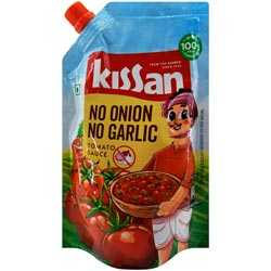 Kissan No Onion No Garlic Tomato Sauce-420gm Pouch