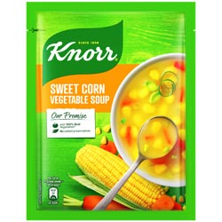 Knorr Sweet Corn Veg Soup Mix with 100% Real Vegetables,No Preservatives-9.5gm