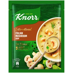 Knorr International Italian Mushroom Soup Powder with 100% Real Vegetables-46gm