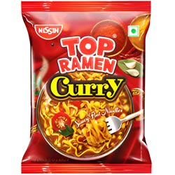 Nissin Top Ramen Curry Saucy Flat Noodles-Pouch