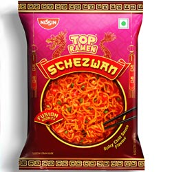 Nissin Top Ramen Schezwan Fusion Noodles-70gm Pouch