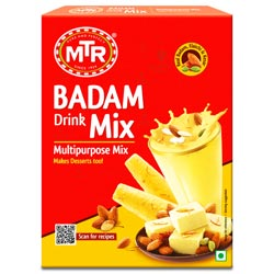 MTR Badam Drink Mix,Multipurpose Mix,Makes Desserts too-200gm carton