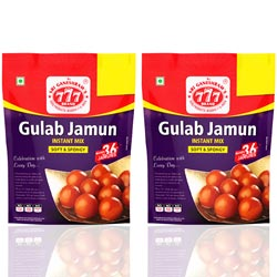 BUY 1 GET 1 FREE 777 Gulab Jamun Instant Mix Soft & Spongy-2N*160gm Pouch