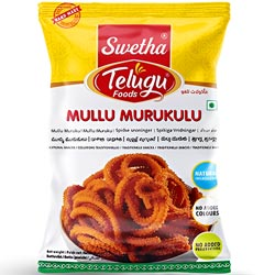 BUY 1 GET 1 FREE Swetha Telugu Foods Mullu Murukulu,Mullu Muruku-2N*150gm