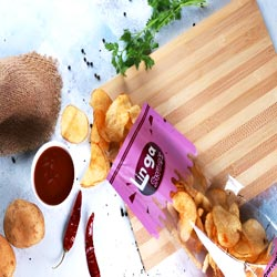 Linga Potato Chips Snacks,Spicy Potato Chips-60gm Pouch