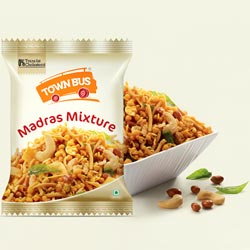 Town Bus Madras Mixture Savory Snacks-135gm Pouch
