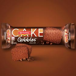 Britannia Gobbles Choco Chill Flavoured Sliced Marble Cake-110gm Pouch