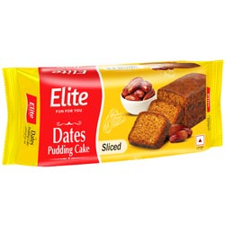 Elite Dates Sliced Pudding Cake-150gm Pouch