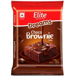 Elite Dreams Choco Brownie Cake-180gm Pouch/4Pcs