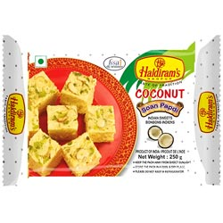 Haldiram's Nagpur Coconut Soan Papdi Sweets-250gm Pouch