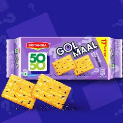 Britannia Gol Maal kala Jeera Flavoured with Zero Transfat Biscuits-Pouch