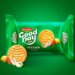 Britannia Good Day Pista Badam Cookies with Zero Transfat-Pouch