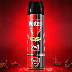 Mortein 2 in 1 Mosquito,Cockroach Killer Spray,100% Kill-200ml Bottle