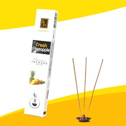 Zed Black Luxury Fresh Pineapple Charcoal Free Premium Incense Sticks-15gm