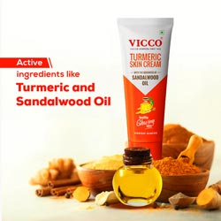 Vicco Turmeric cream with Sandalwood Oil,Ayurvedic Medicine for External Use