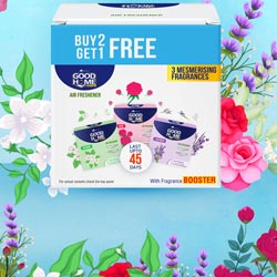 BUY 2 GET 1 FREE Good Home Air freshener with 3 Mesmerising fragrances-3N*50g