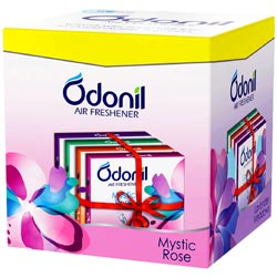 Odonil Air Freshener Combo Pack of 4 fragrances Upto 30 Days of freshness-5N*48g