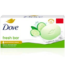 Dove Fresh Bar Moisturizing cream Beauty bathing Bar,Soap with Cucumber-75gm