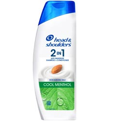 Head and Shoulders 2 in 1 Cool Menthol Anti Dandruff Shampoo + Conditioner-180ml