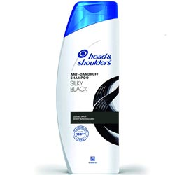 Head and Shoulders Silky Black Anti Dandruff Shampoo,Restore Shine,Repair-Bottle