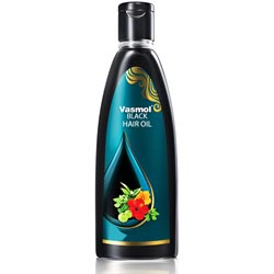 Vasmol Black Hair Oil with Herbs Known to Prevent Early Greying-Bottle