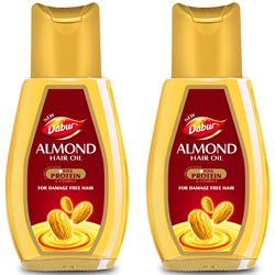 BUY 1 GET 1 FREE Dabur Almond Hair Oil Enriched with 10X Vitamin E-45ml+45ml