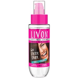 Livon Anti Frizz Serum for All Hair Types & Smooth,Ultra Glossy Hair-Bottle