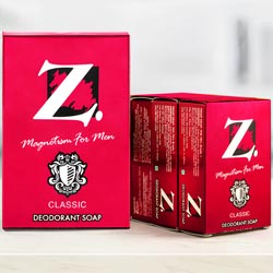 BUY 3 GET 1 FREE Z Magnetism for Men Classic Deodorant Soap-4N*125gm
