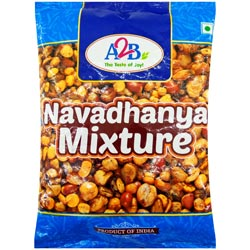 A2B Navadhanya Mixture,Spicy Snacks,Mixer,Navadhanya Mixer-100gm Pouch