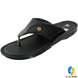Cool Walk Premium Cushion Reguar,ORTHO Men Sandals(Art No : Rloex 2/BLACK)