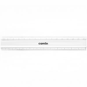 Camlin Transparent Plastic Scale with Rounded Edges