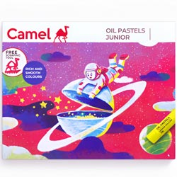 Camel Oil Pastels Junior-51mm*7.5mm Each/Carton/Scraping Tool FREE