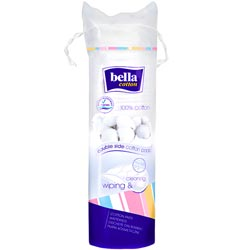 Bella Double Side Cotton Pads for Cleaning & Wiping Regular,Travel Pack-30Pcs