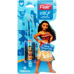 Flair Inky Liquid Ink Fountain Pen Moana Edition with 5 Jumbo Cartridges FREE